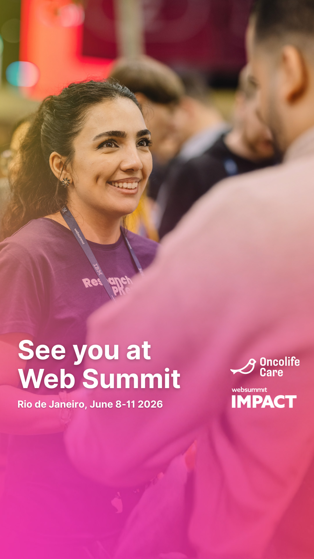 Oncolife Care — Top 3 finalista no Web Summit Rio 2026